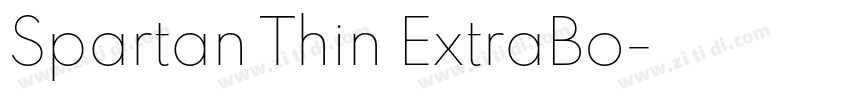 Spartan Thin ExtraBo字体转换